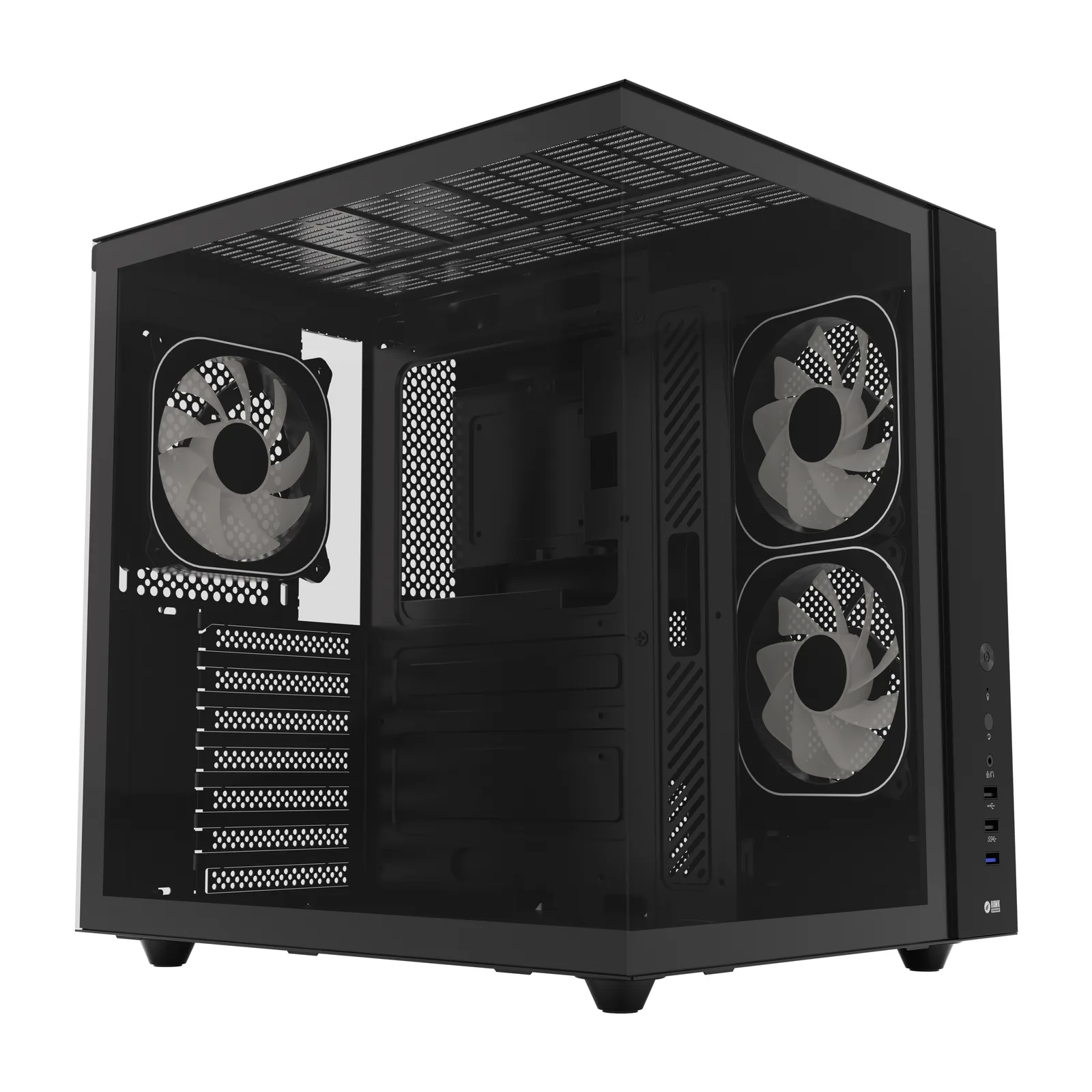 HC510 650W 80+ Bronze ARGB Akvaryum ATX Mid Tower Siyah 1
