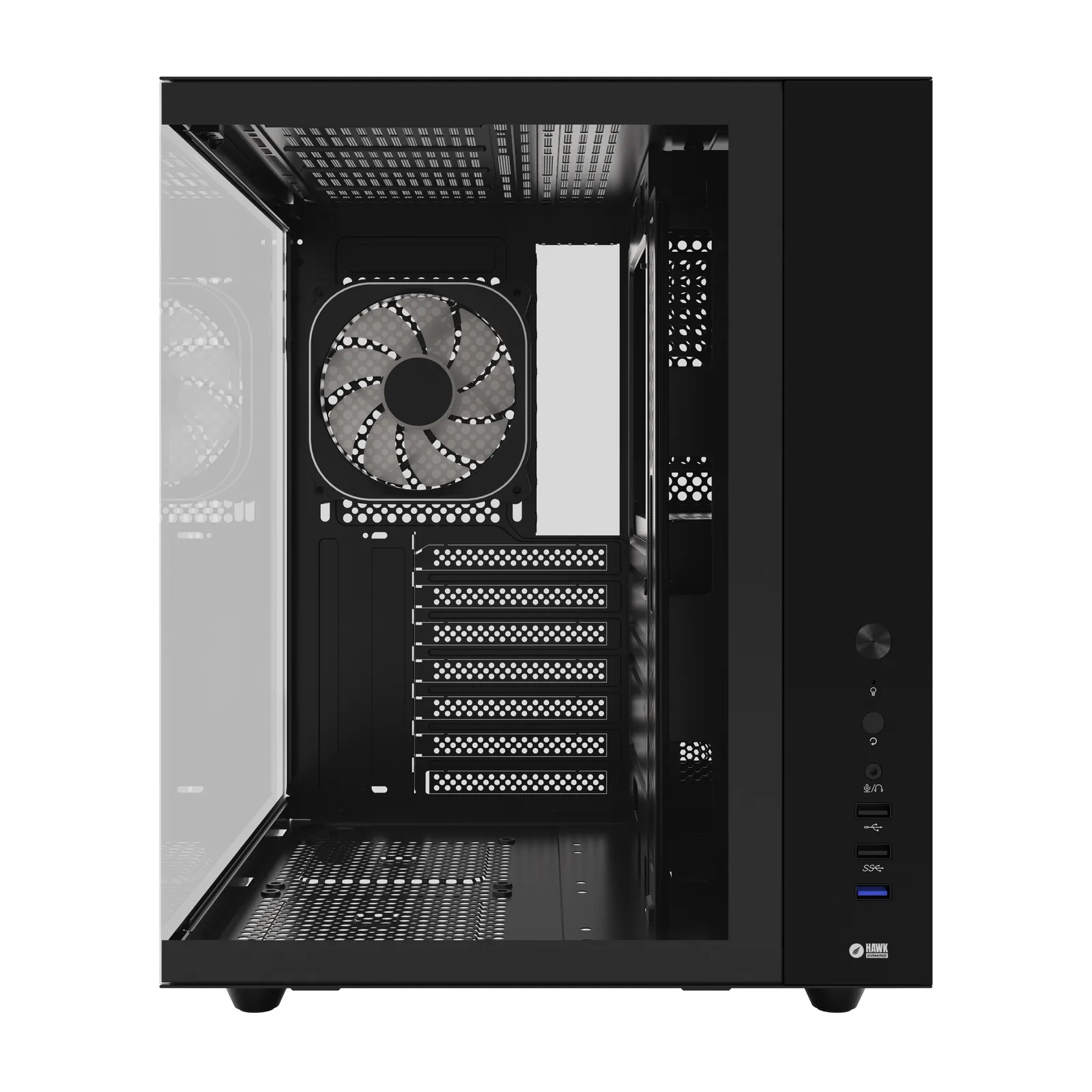 HC510 650W 80+ Bronze ARGB Akvaryum ATX Mid Tower Siyah 3
