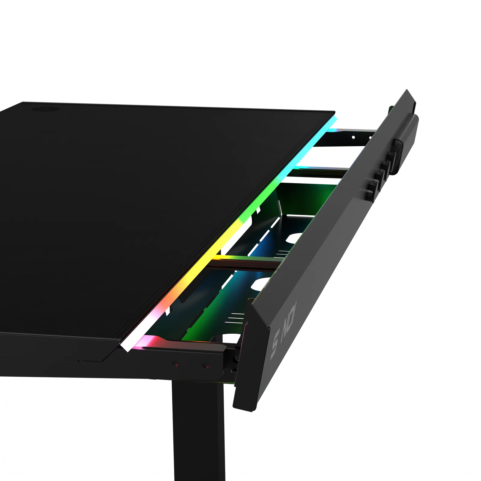 ION S Çift Motorlu Yükseklik Ayarlı RGB 140x70 Siyah Renk Çalışma ve 6